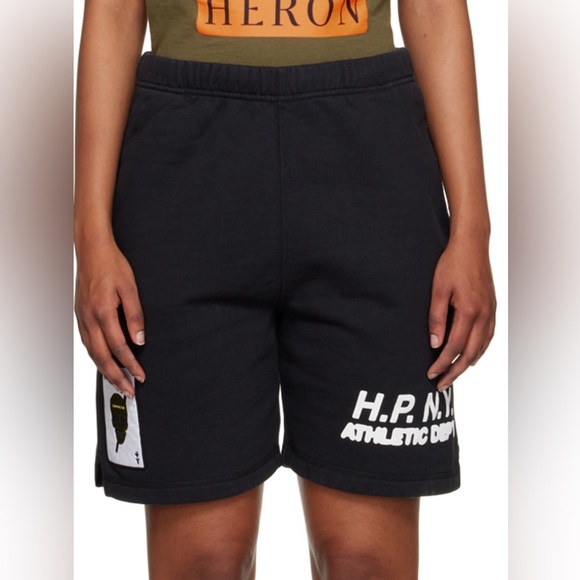Heron Preston Black ‘H.P. N.Y.’ Sweat Short - Picture 2 of 4